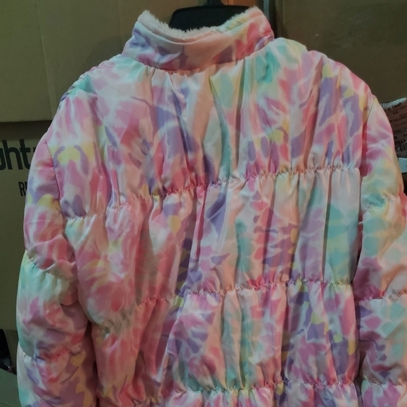 Ideology Girls Youth L/14 Rose Shadow Sherpa Lining Full Zip Jacket - Picture 2 of 3